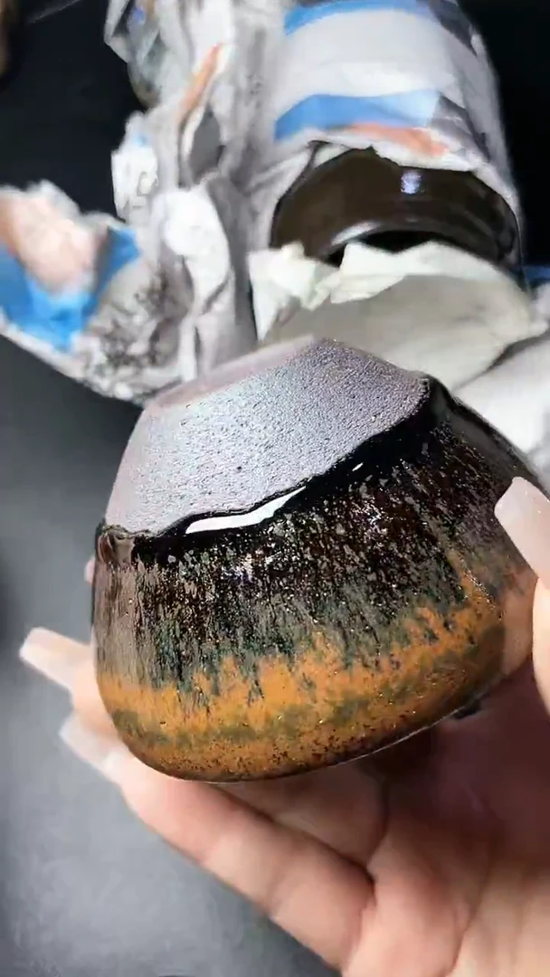 【闪购商品】茶盏265叶紫建盏瓷器