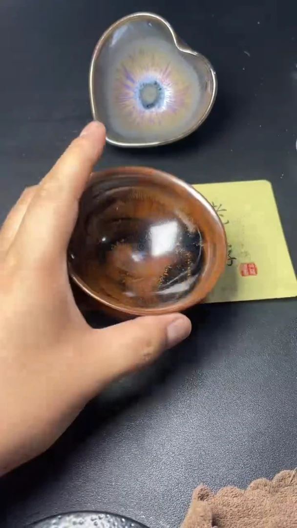 【闪购商品】茶盏704叶紫建盏瓷器