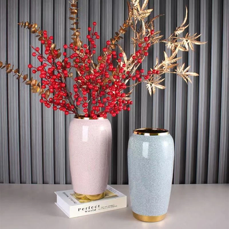 花瓶网红陶瓷电镀插花器皿水培植物花瓶客厅办公室插花摆件