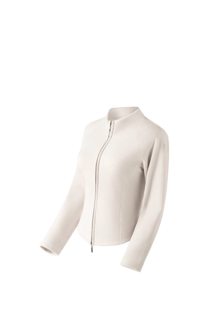 秋冬新款石墨烯7A秋季新款2024修身显瘦立领小蛮腰拉链上衣休闲