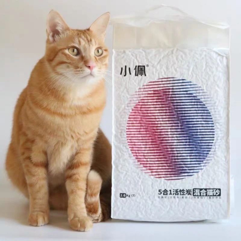 小佩混合砂五合一猫砂28L豆腐猫砂7L膨润土活性炭除臭