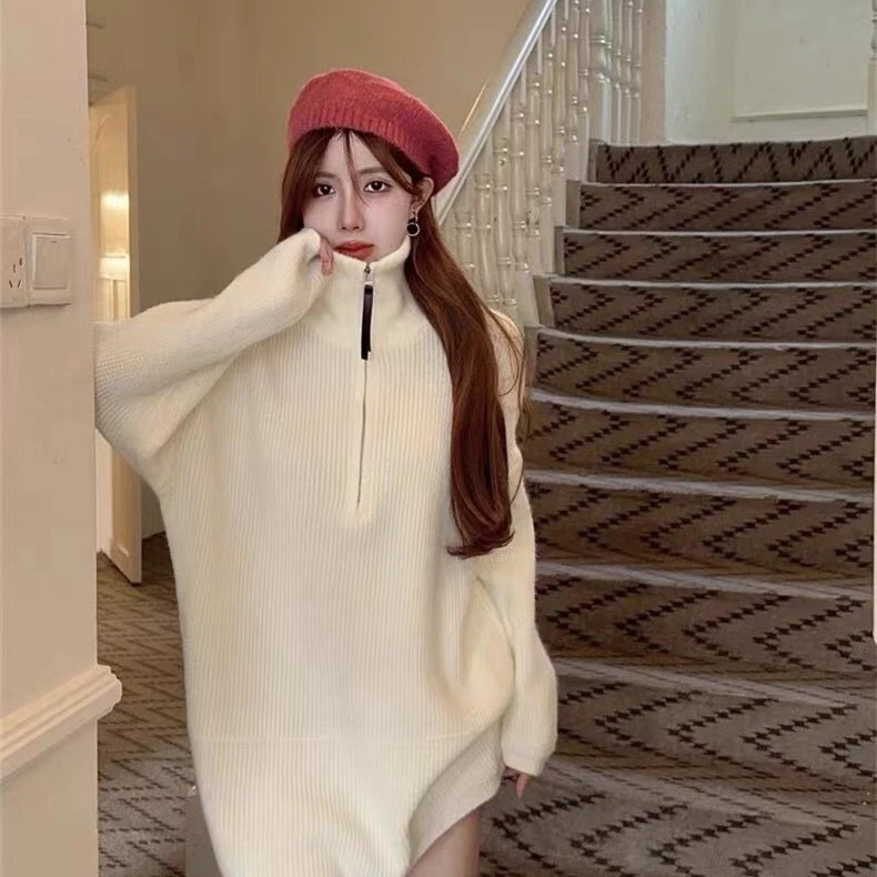 301款前面拉链带黑色皮条款多色毛衣个别微瑕