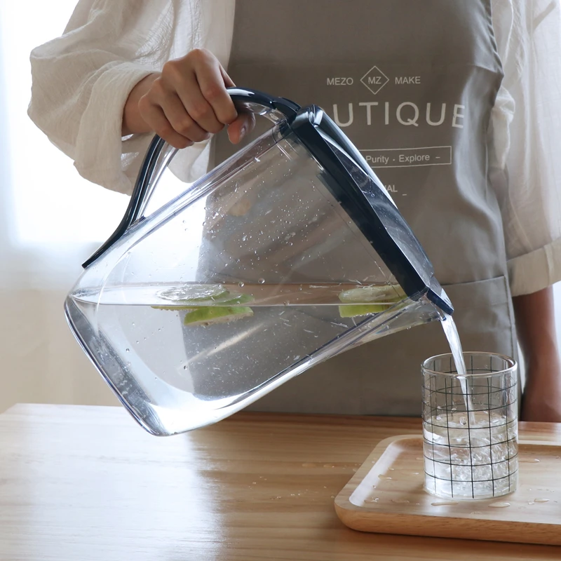家用塑料冷水壶凉水壶耐热大容量果汁扎壶夏季茶水壶泡茶壶2L3L
