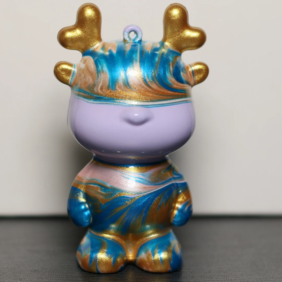 Diy流体熊小龙人挂件摆件手机钥匙扣链)纯手工定制成品质量联系