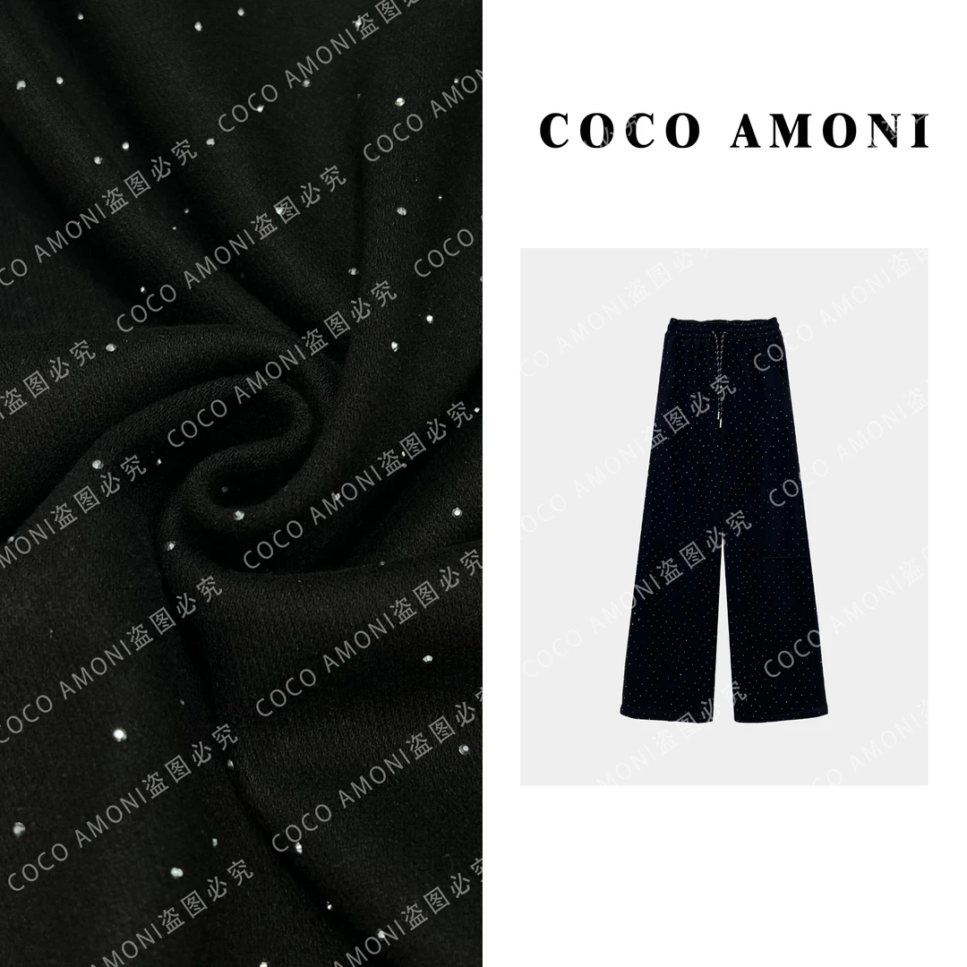 【曼姐专属】爆款百搭气质时尚休闲高弹力星空女装休闲裤YE008