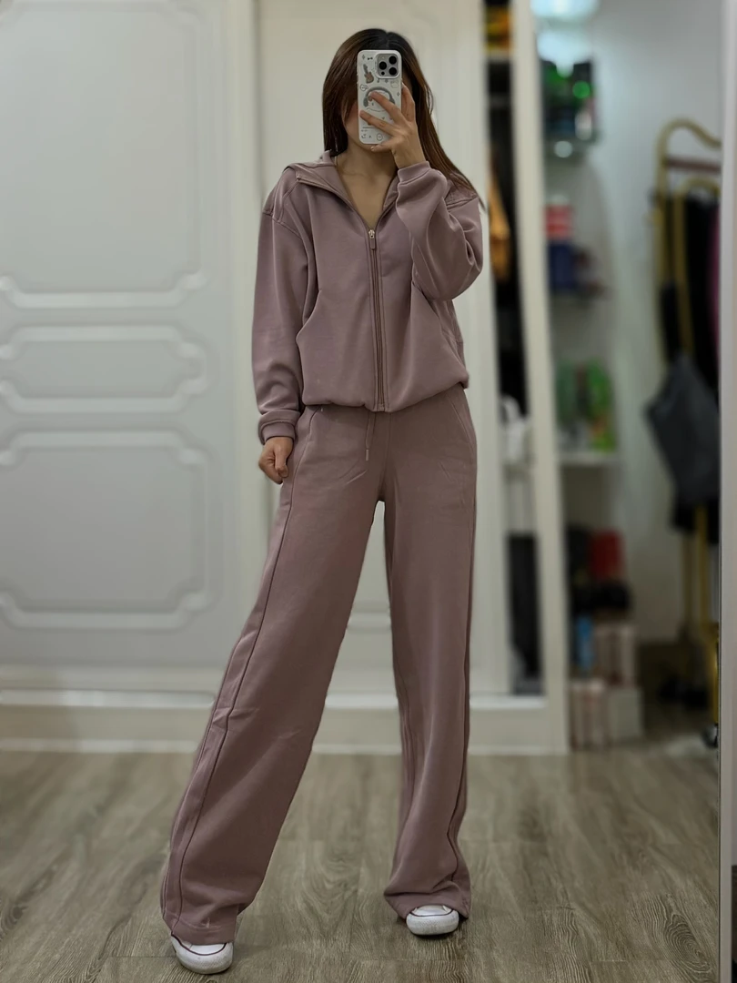 小锅家秋冬开衫卫衣卫裤套装（不加绒）