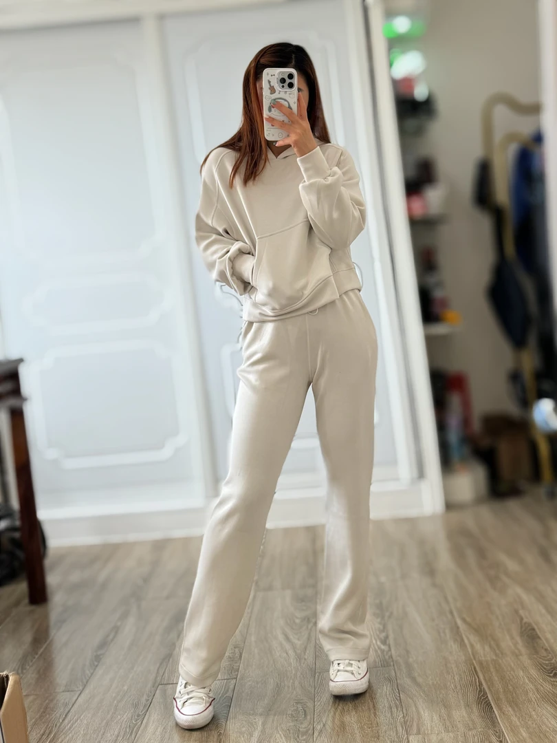 小锅家锅哥同款运动套装 套头上衣➕直筒阔腿裤