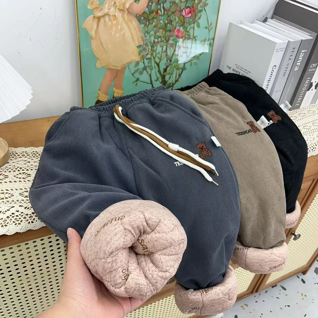 【一条过冬】四层加厚一条过冬儿童棉裤男女童冬季加绒裤子卫裤