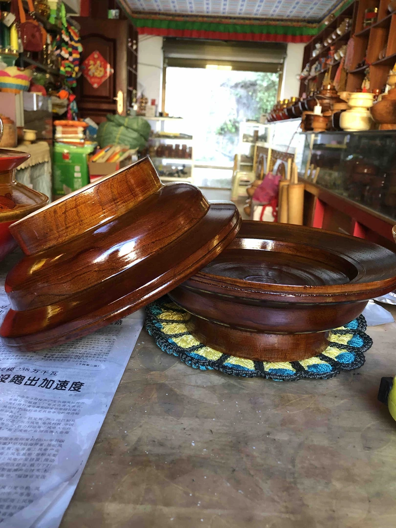 桦木果盘大号一对