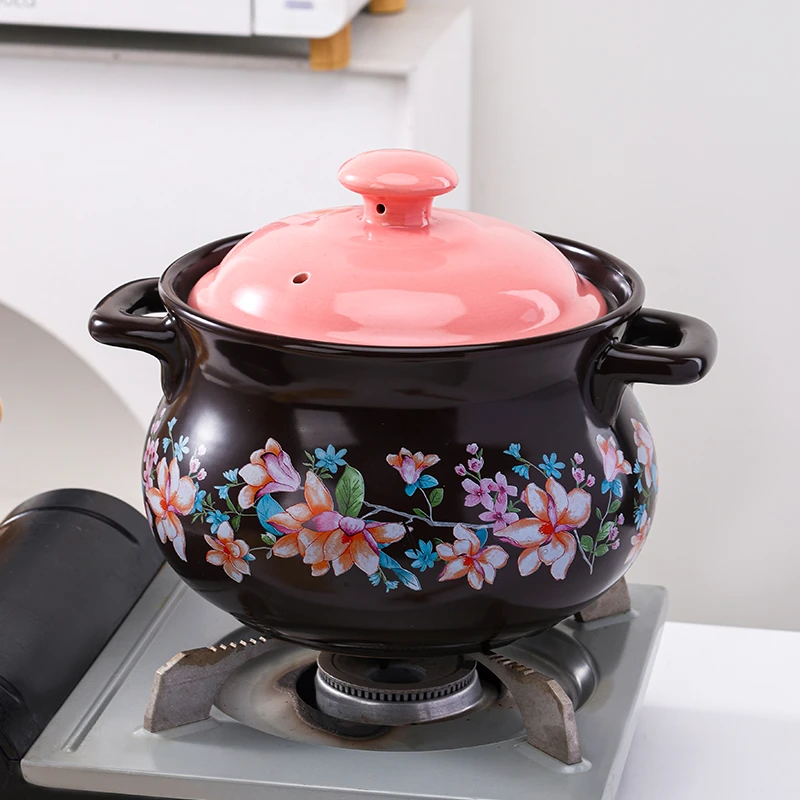 句途雨中恋人/艾肯泉3.5L球形砂锅煲可明火加热