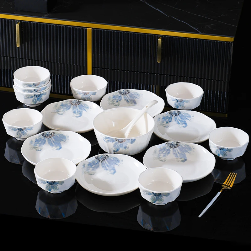【芳姐工厂价】句途星空大海18件餐具套装家用陶瓷餐具