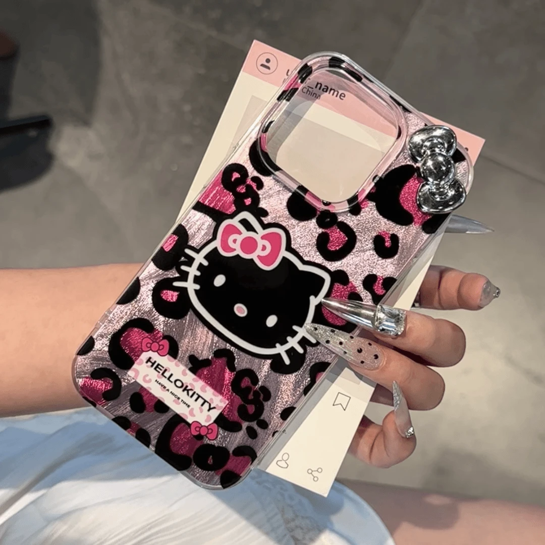 辣妹羽纱暗黑kt猫咪带挂链适用苹果/华为/oppo/vivo/小米硬