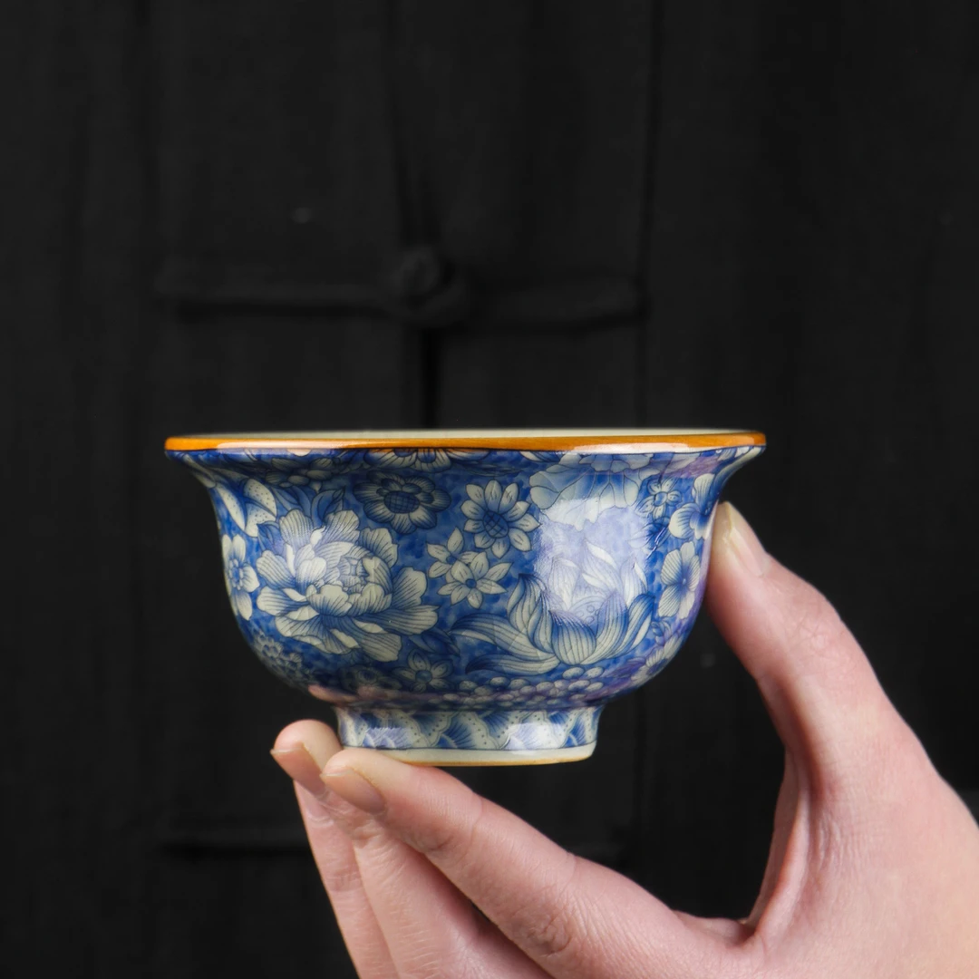 【卓玉堂】大口大容量主人杯宽口主人杯盖碗身复古陶瓷家用