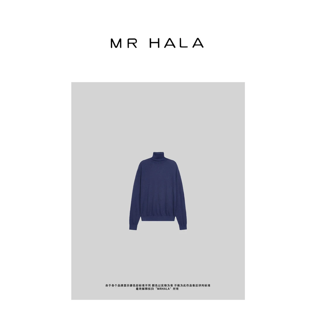 MRHALA 礼柳精织羊绒高领毛衣女 LM40356