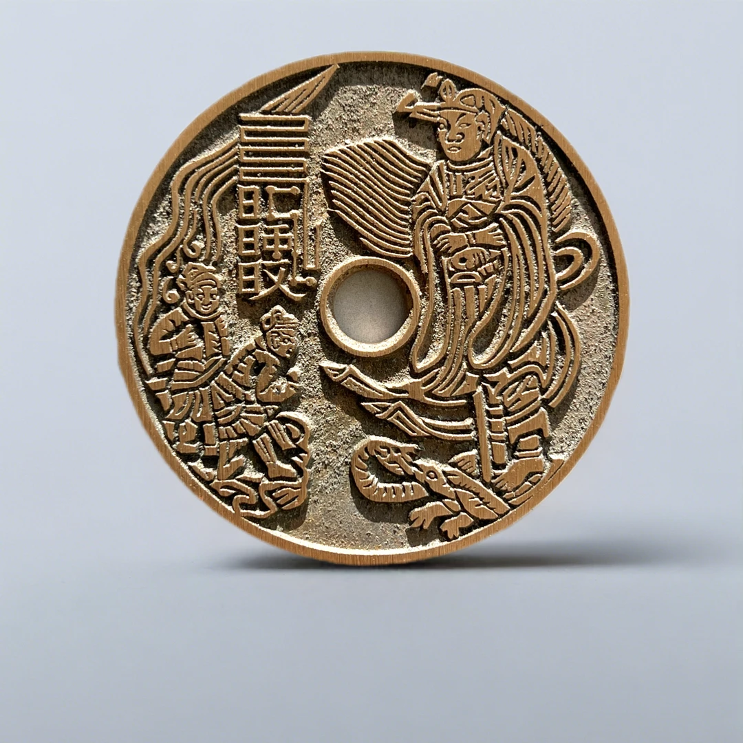 铜吊坠 宋青铜现代翻沙工艺品真武背太上挂饰摆件吊坠饰品挂坠