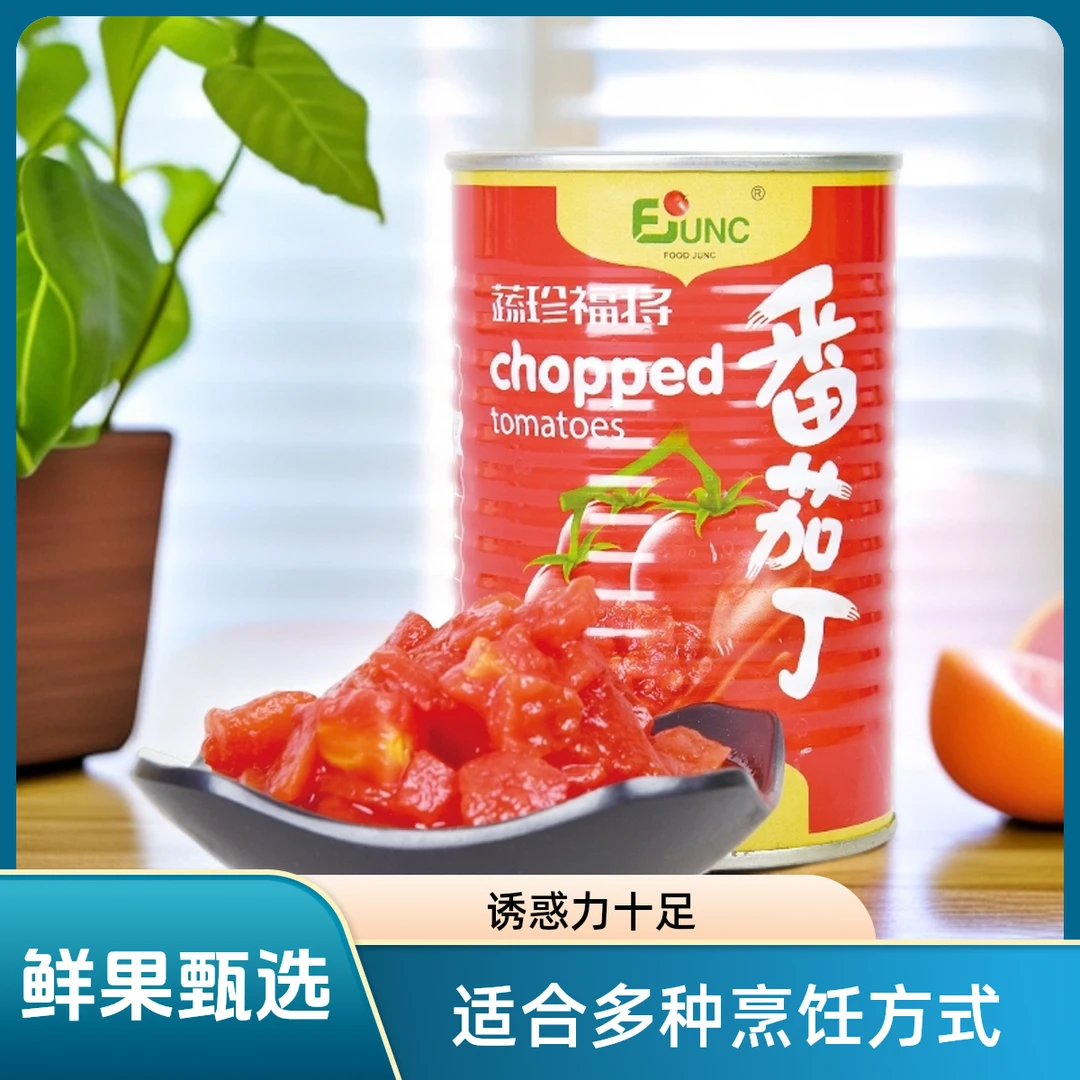 【2025番茄丁】内蒙古去皮切块番茄丁 新鲜调味烹饪炒菜