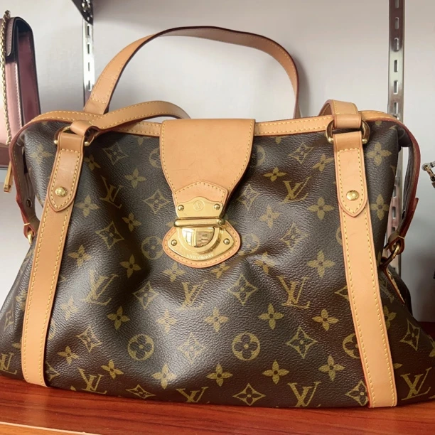 95新 LouisVuitton/路易威登 经典老花单肩托特包