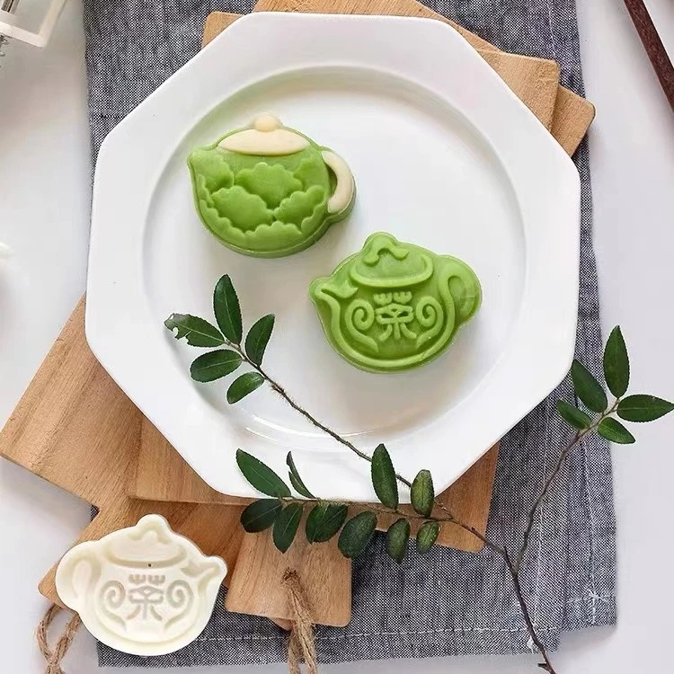 一片冰心在玉壶传统糕点月饼模具60克一模两片