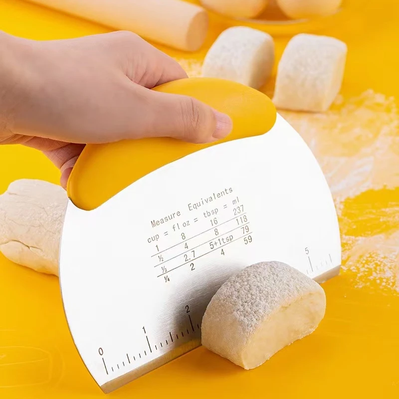 不锈钢面粉切面团牛奶扎糖切面刀 奶油刮切面刀蛋糕烘焙刮板