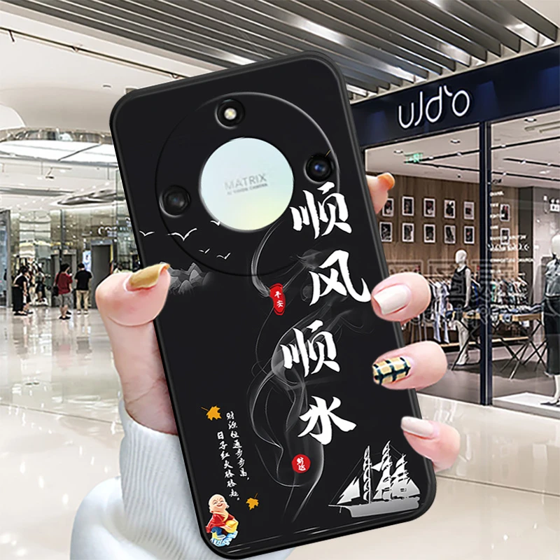 【软壳】华为荣耀x50手机壳ALI-AN00男女新款中国风硅胶保护套潮