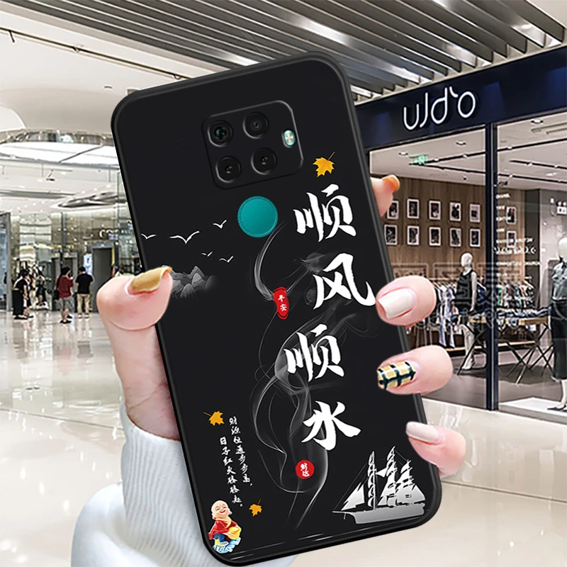 适用于华为nova5ipro手机壳SPN-AL00全包边中国风保护套硅胶男