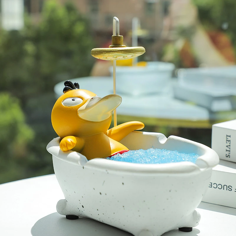 2025新型网红可达鸭烟灰缸家用高级感卫生间宿舍专用时尚烟灰缸