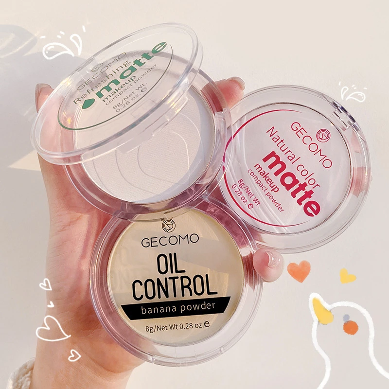 GECOMO/格蒙香蕉粉饼 定妆散粉服帖哑光半透明干粉蜜粉防水定妆粉