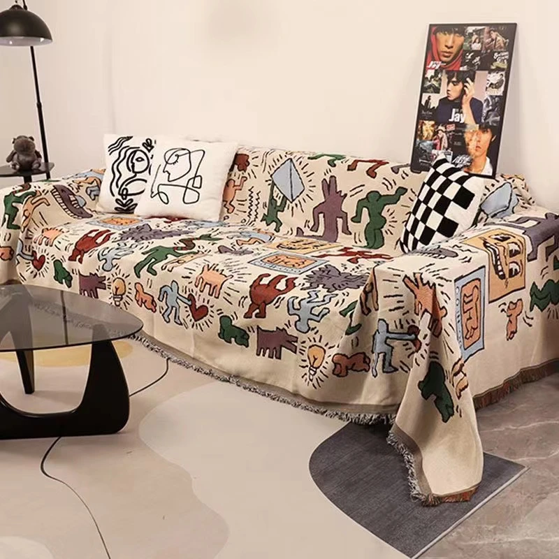 北欧风网红高级万能四季通用沙发巾透气沙发垫沙发盖巾全包一片式