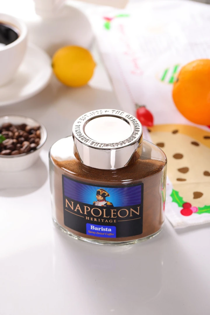 俄罗斯进口拿破仑冻干速溶黑咖啡100g/瓶