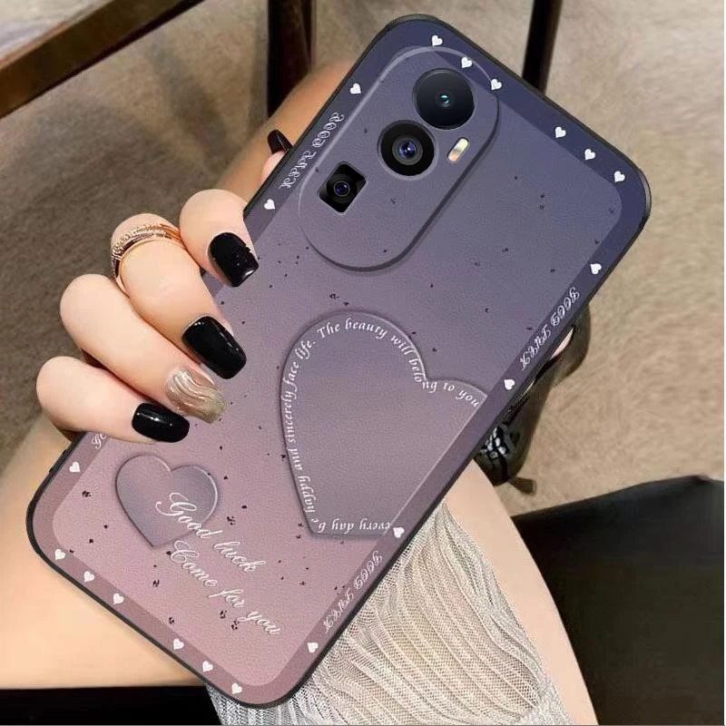 适用opporeno10pro+手机壳OPPORENO10PROplus硅胶星点爱心女款防