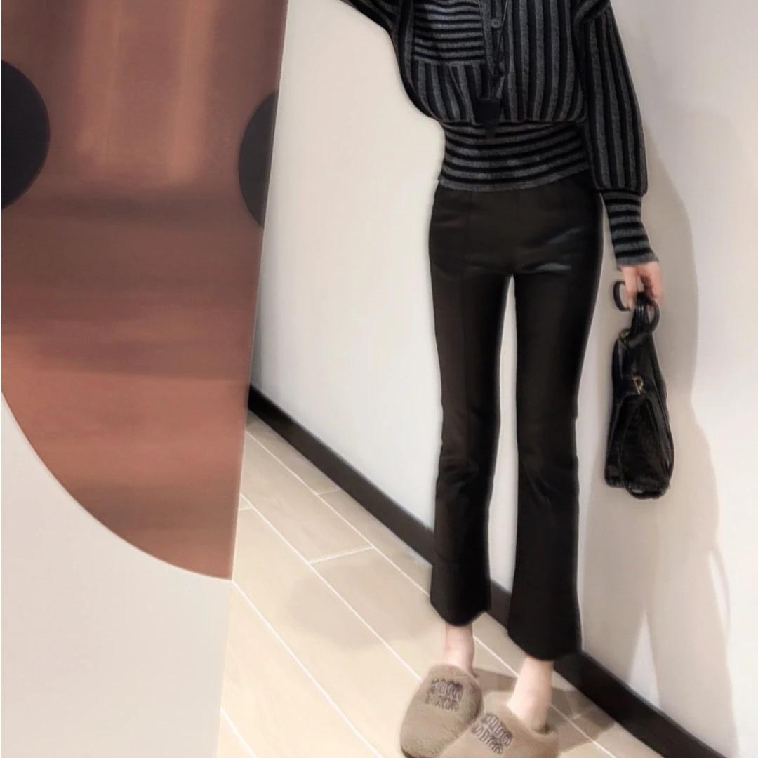 LINDAJUN 2024新款显瘦休闲百搭九分烟管裤