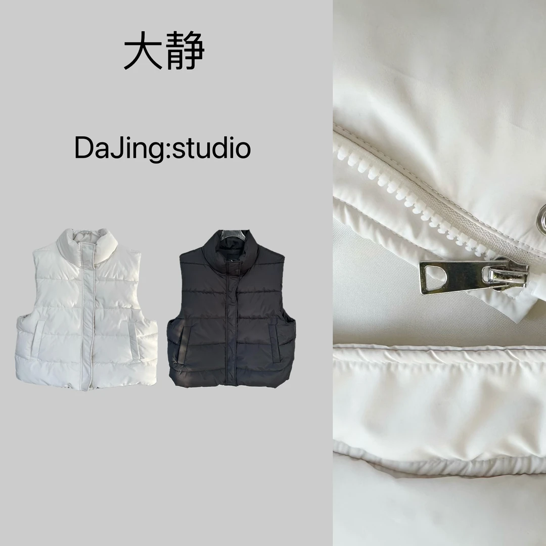 DAJING 巴黎设计shellyine加棉马甲冬季新款高级感棉衣棉服坎肩女