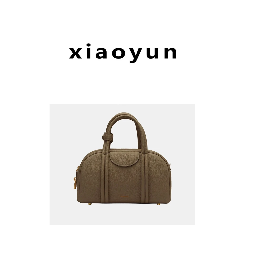 XIAOYUN【波士顿】包头层牛皮新款设计师单肩手提包