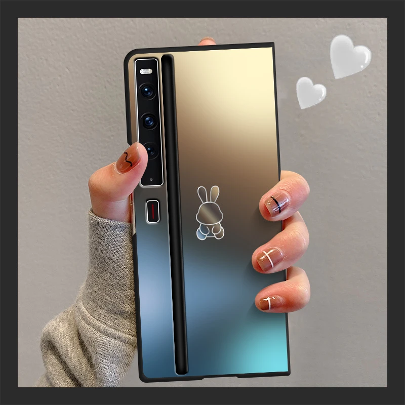 华为matexs2手机壳可爱兔子龙年款折叠屏硬壳高级防摔保护套