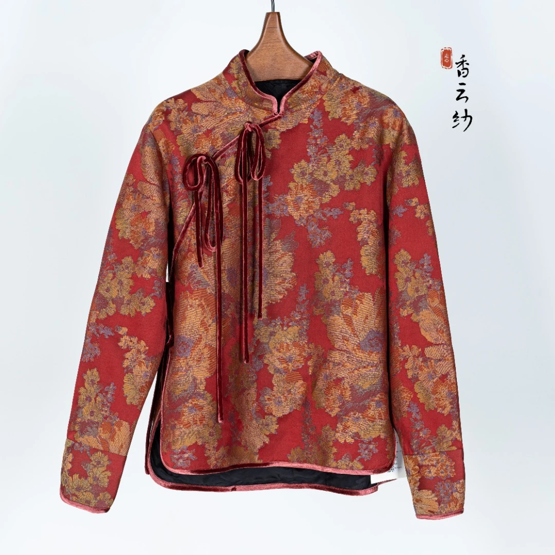 【走心非遗】上衣22Z23128269双面中式国风复古唐装中国风桑蚕丝