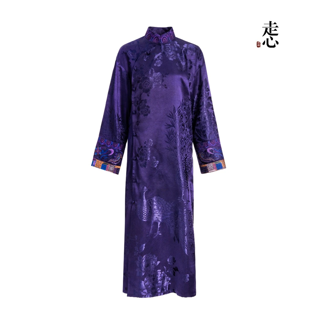 【香云走心】飞天藻井蓝连衣裙24ZLY3945