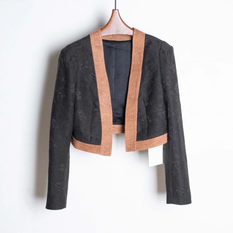 【走心非遗】香云纱外披22Z2Q115外套上衣设计师时尚气质复古