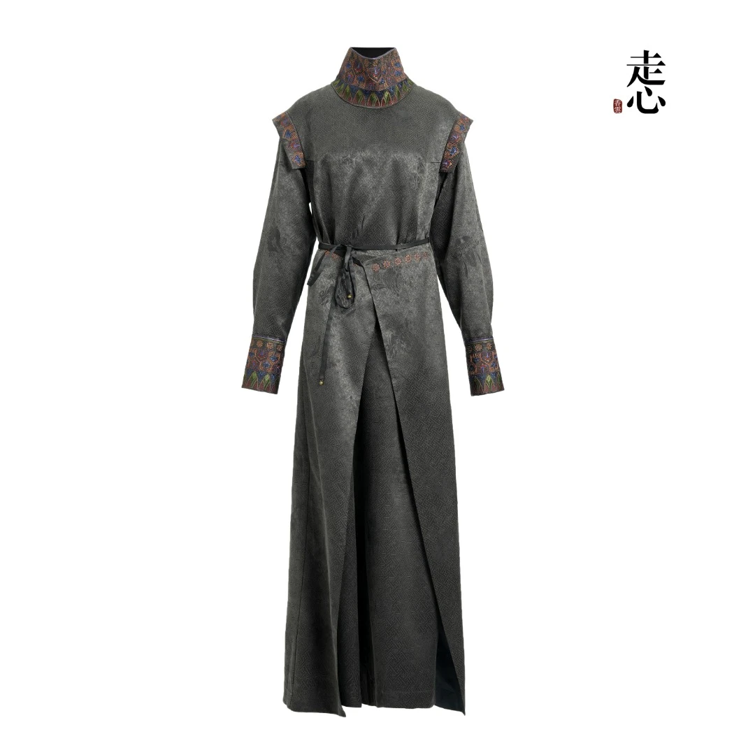 【香云走心】古格王朝青铜 连衣裙24Z37401日常女士长袖长款走秀