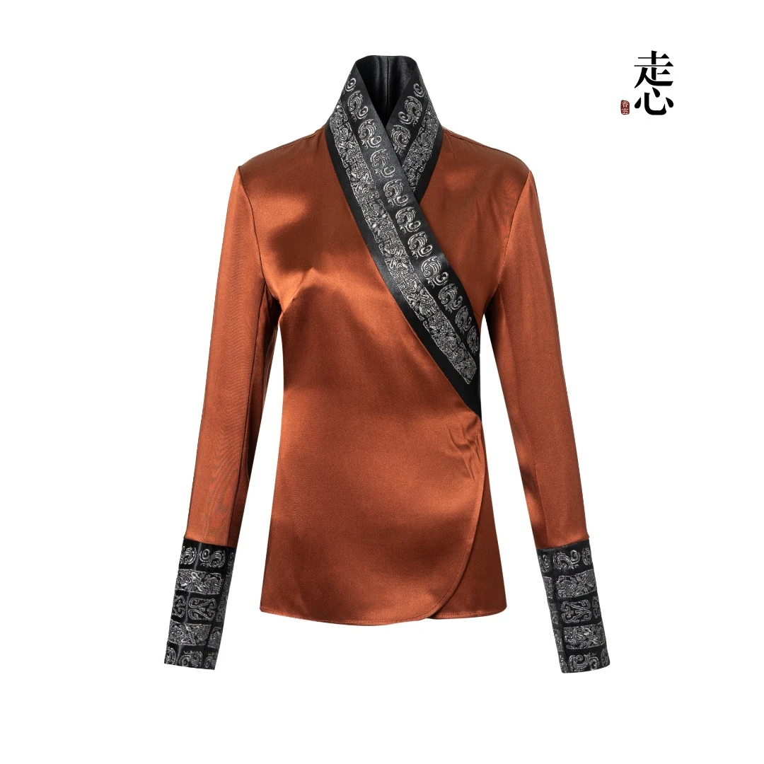 ❤❤【走心非遗香云纱】青铜开衫24Z2246M复古时尚网红国风民族风