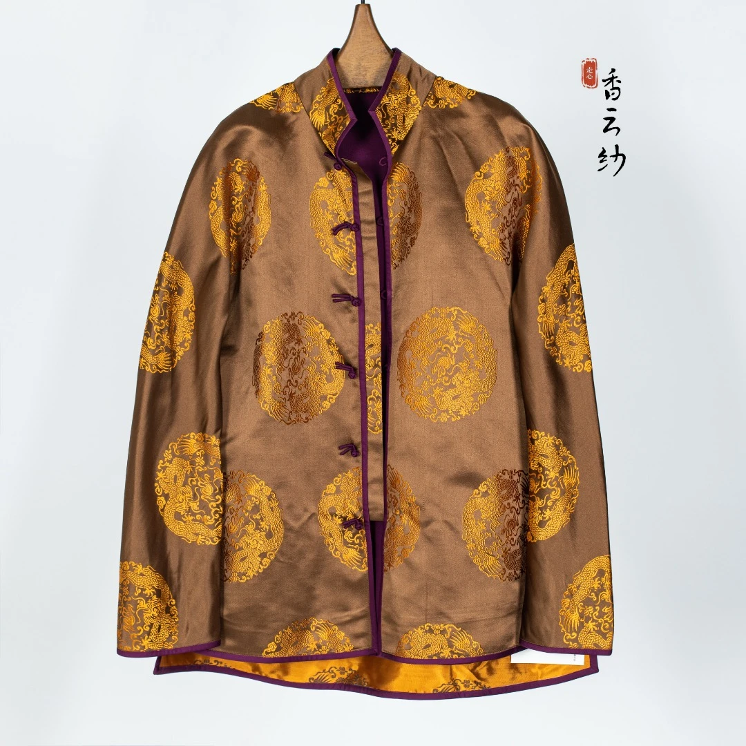 【走心非遗】上衣外套22Z08201复古唐装中式香云纱桑蚕丝高档气质