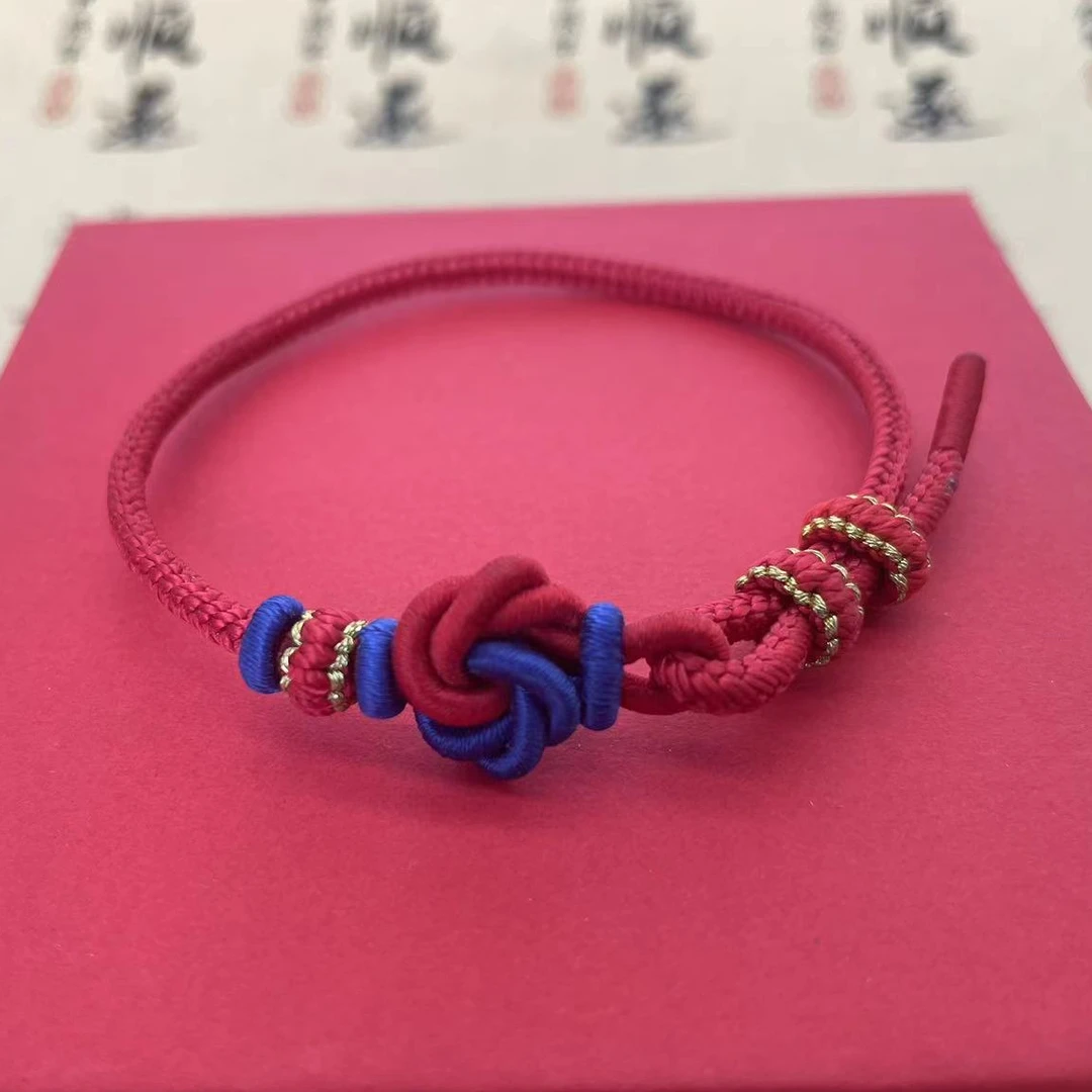 非金属布艺手链 纯手工编织女款曼陀罗手绳高考毕业季父亲节可调