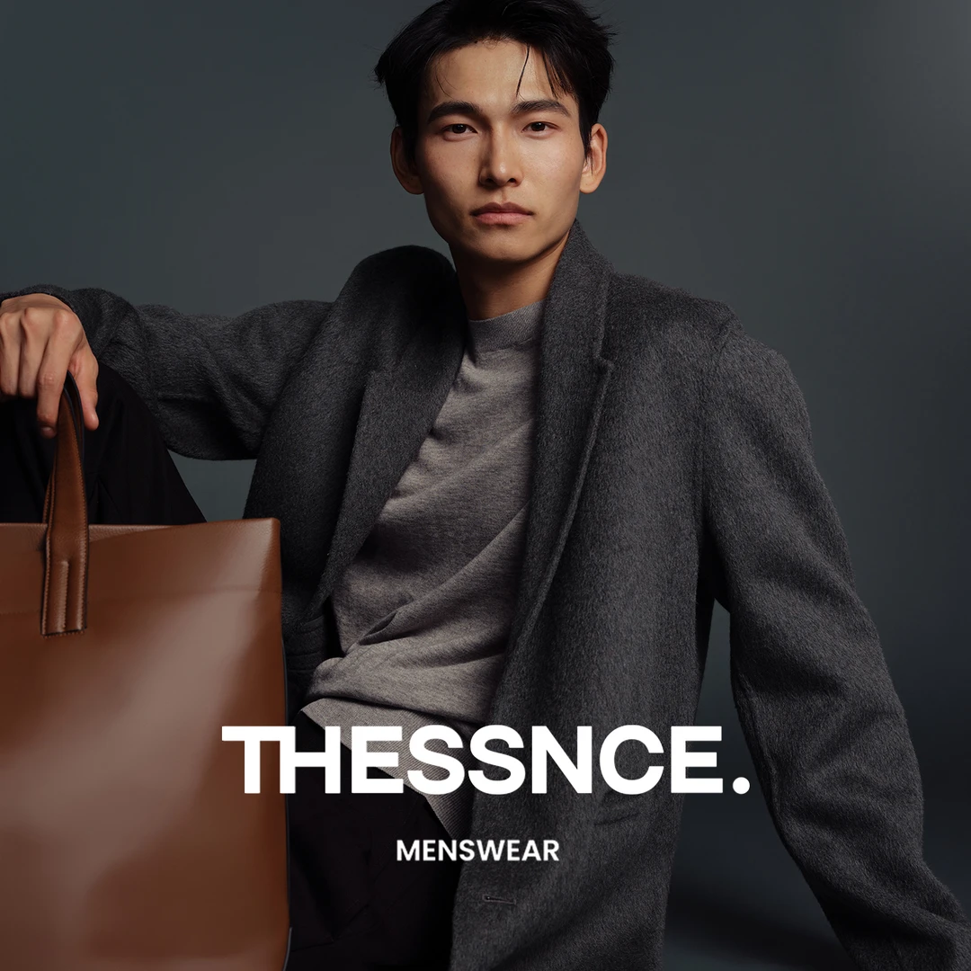 THESSNCE 暖绒骆驼绒绵羊毛混纺 一片式翻驳领双面呢西装外套男