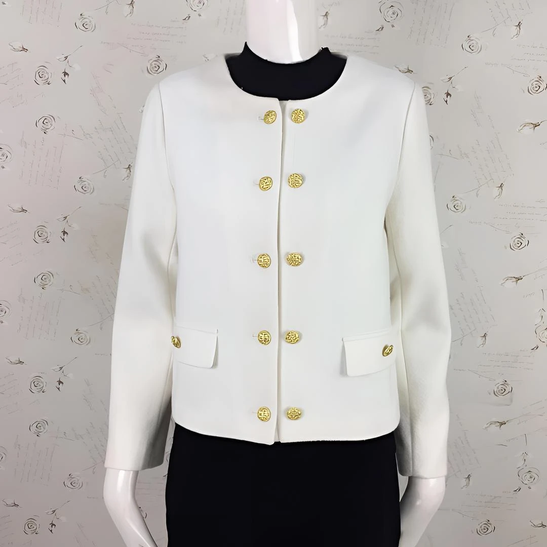 W019显瘦气质短款时尚复古洋气上衣女外套