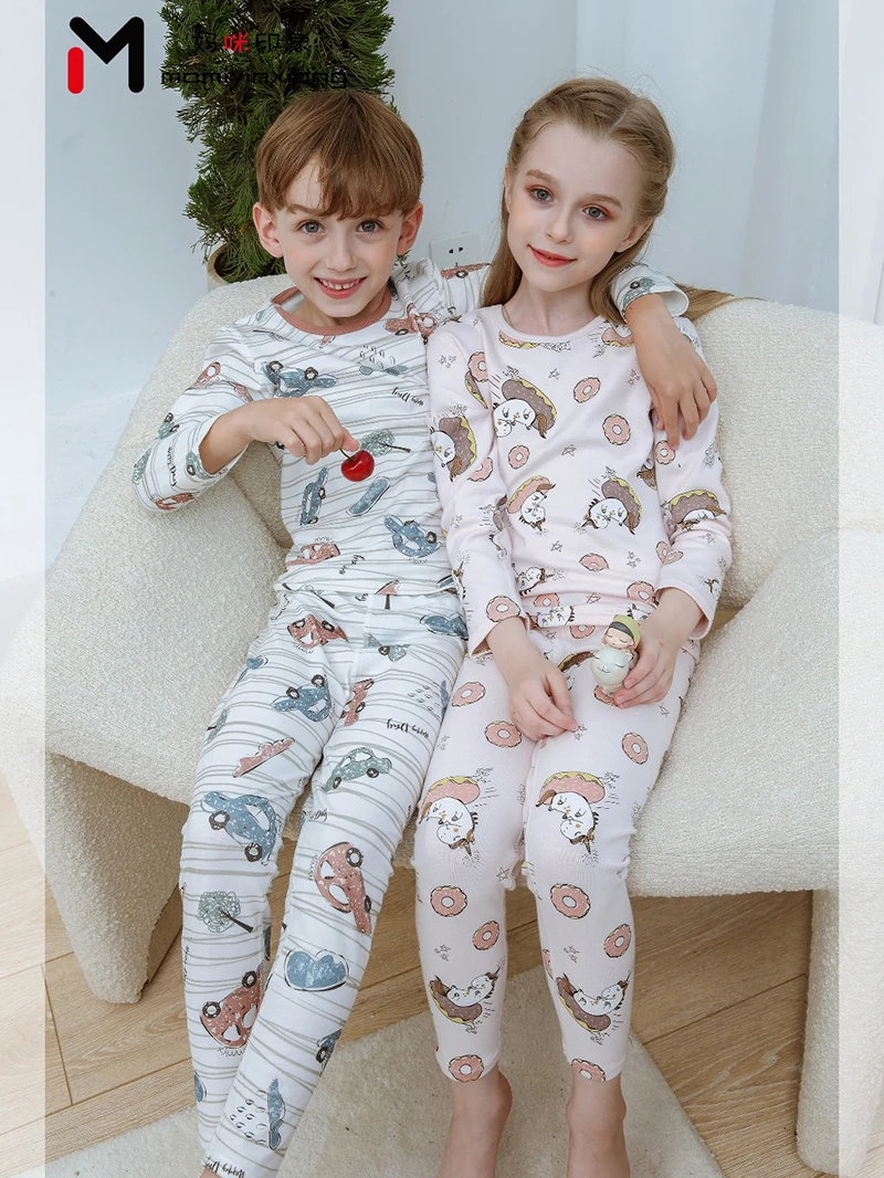 8l08妈咪印象男童棉秋衣舒适柔软秋冬套装