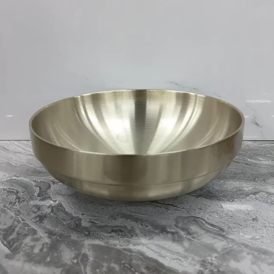 金色家用冷面碗19cm