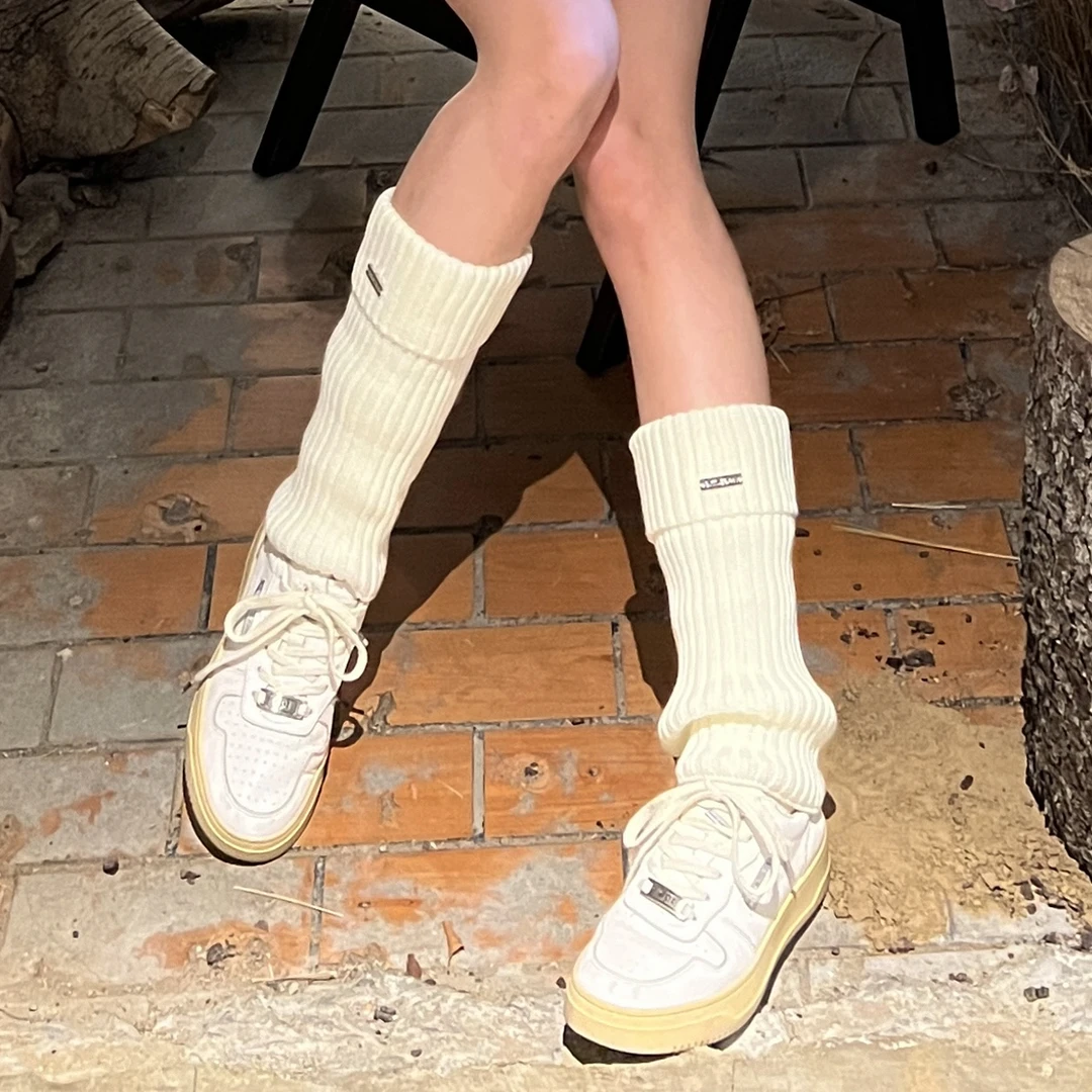 【无名】针织短款休闲女士透气堆堆袜保暖韩版袜套女A12H001