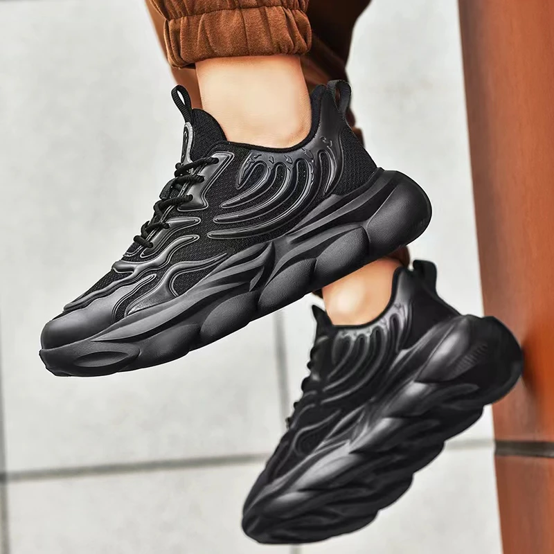 时尚网面百搭情侣跑步男鞋男士低帮透气轻便潮鞋潮流休闲鞋86015