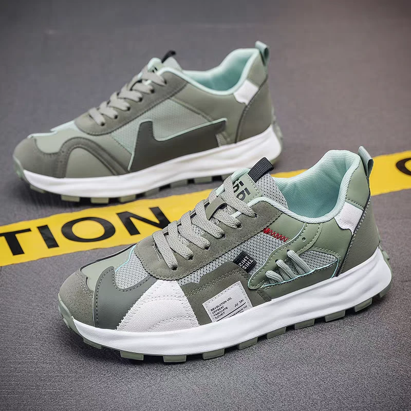 百搭轻便男士潮鞋潮流休闲鞋透气网面时尚情侣跑步男鞋运动鞋1601