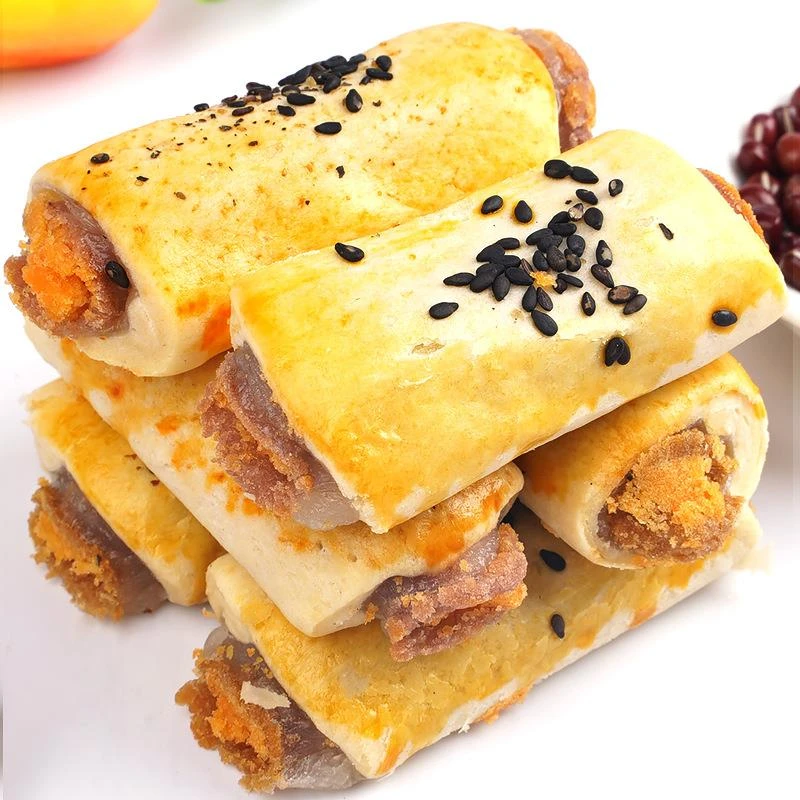 咸蛋黄肉松味卷整箱手撕面包宿舍零食小吃休闲解饿食品怀旧笋0g