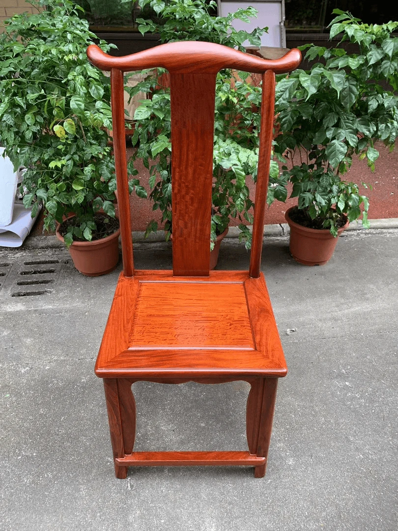 缅花实木官帽椅尺寸坐板45x42X45X靠背高106